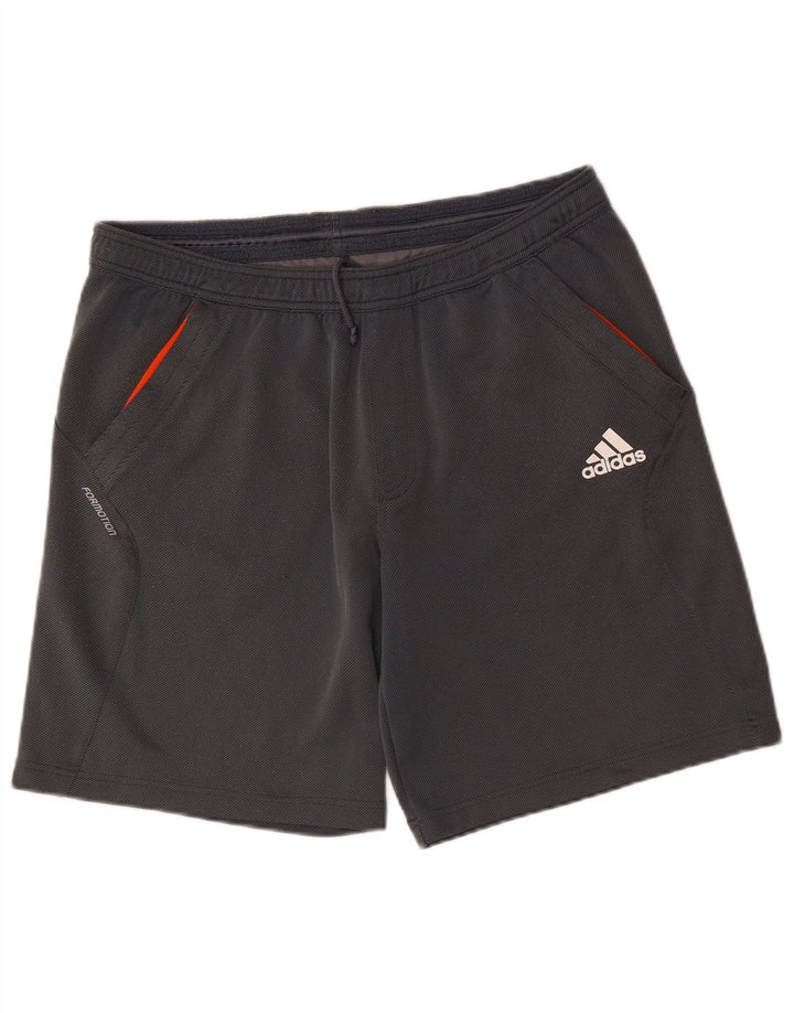 Pantalones cortos deportivos ADIDAS Climalite para hombre Poliéster gris medio