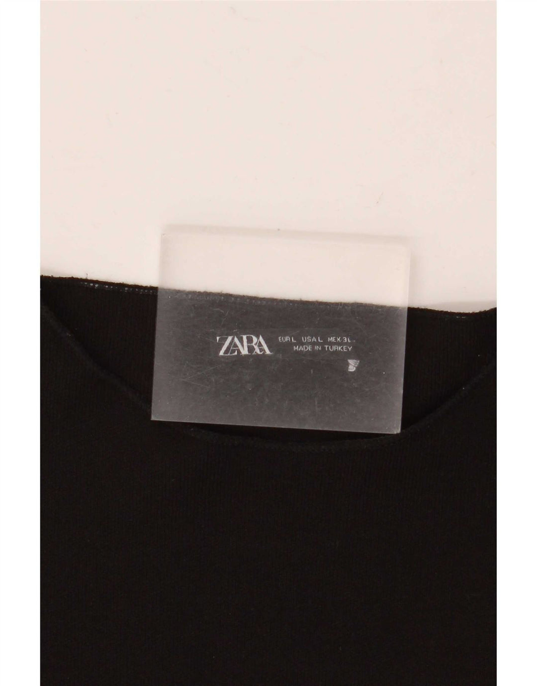 Zara Mujer Vestido Tubo Reino Unido 44 Grande Negro