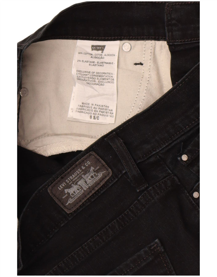 Levi's Jeans 512 adelgazantes con corte de bota para mujer US 8 Medium W27 L28 Algodón negro