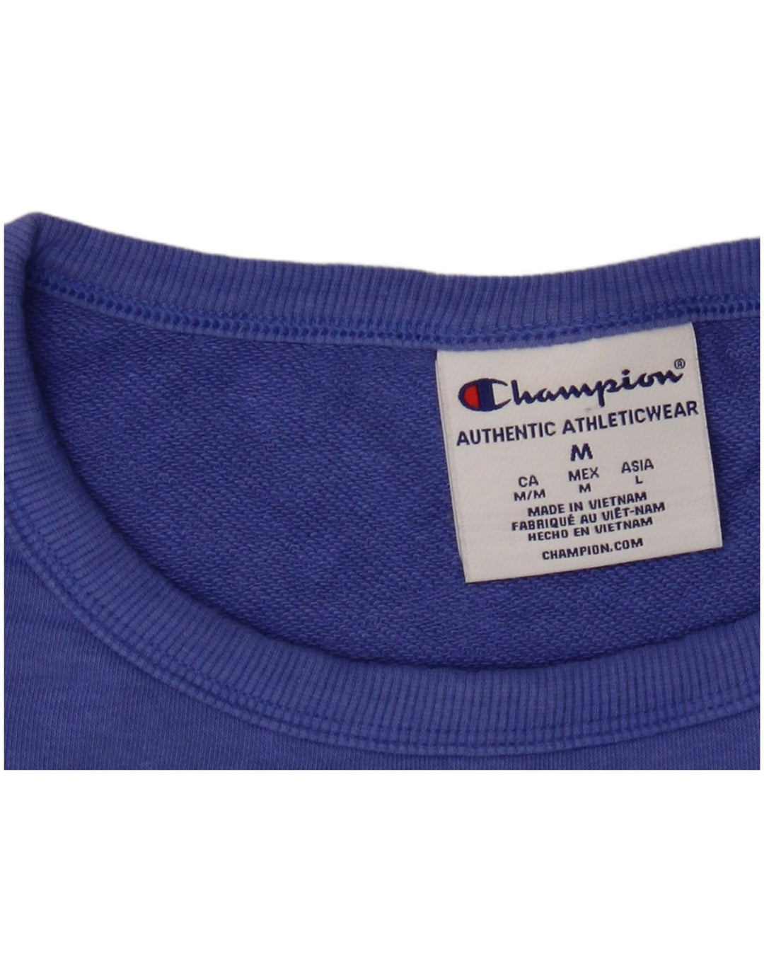 CHAMPION Sudadera corta extragrande para mujer UK 14 Azul medio