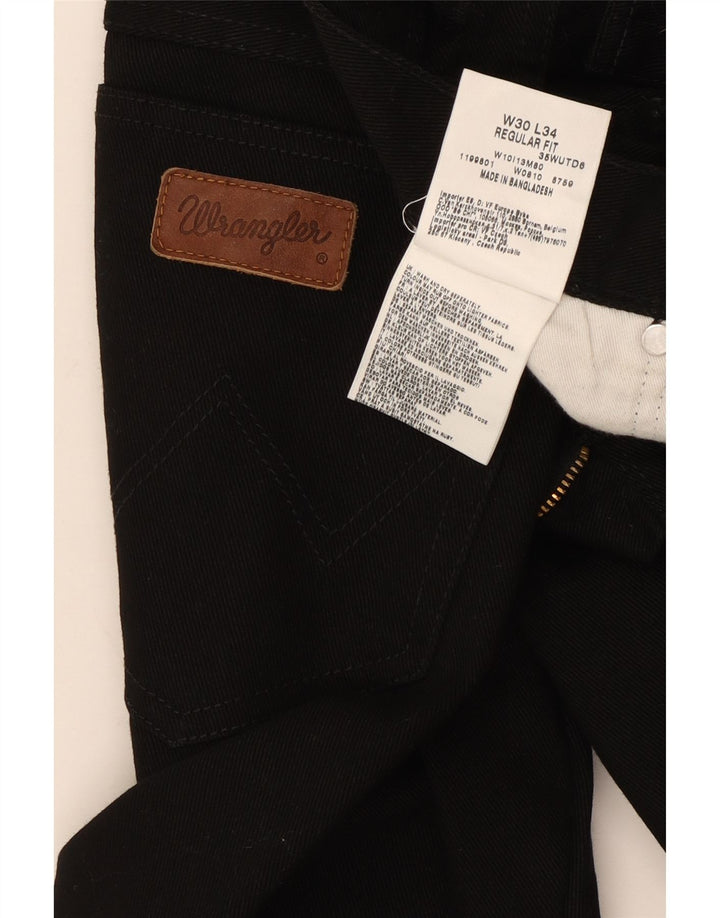 Wrangler Vaqueros rectos para hombre W30 L31 Algodón negro