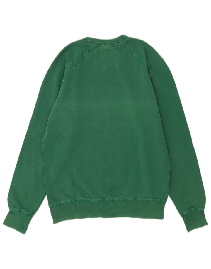 Caterpillar Hombres Sudadera Gráfica Jumper Grande Algodón Verde