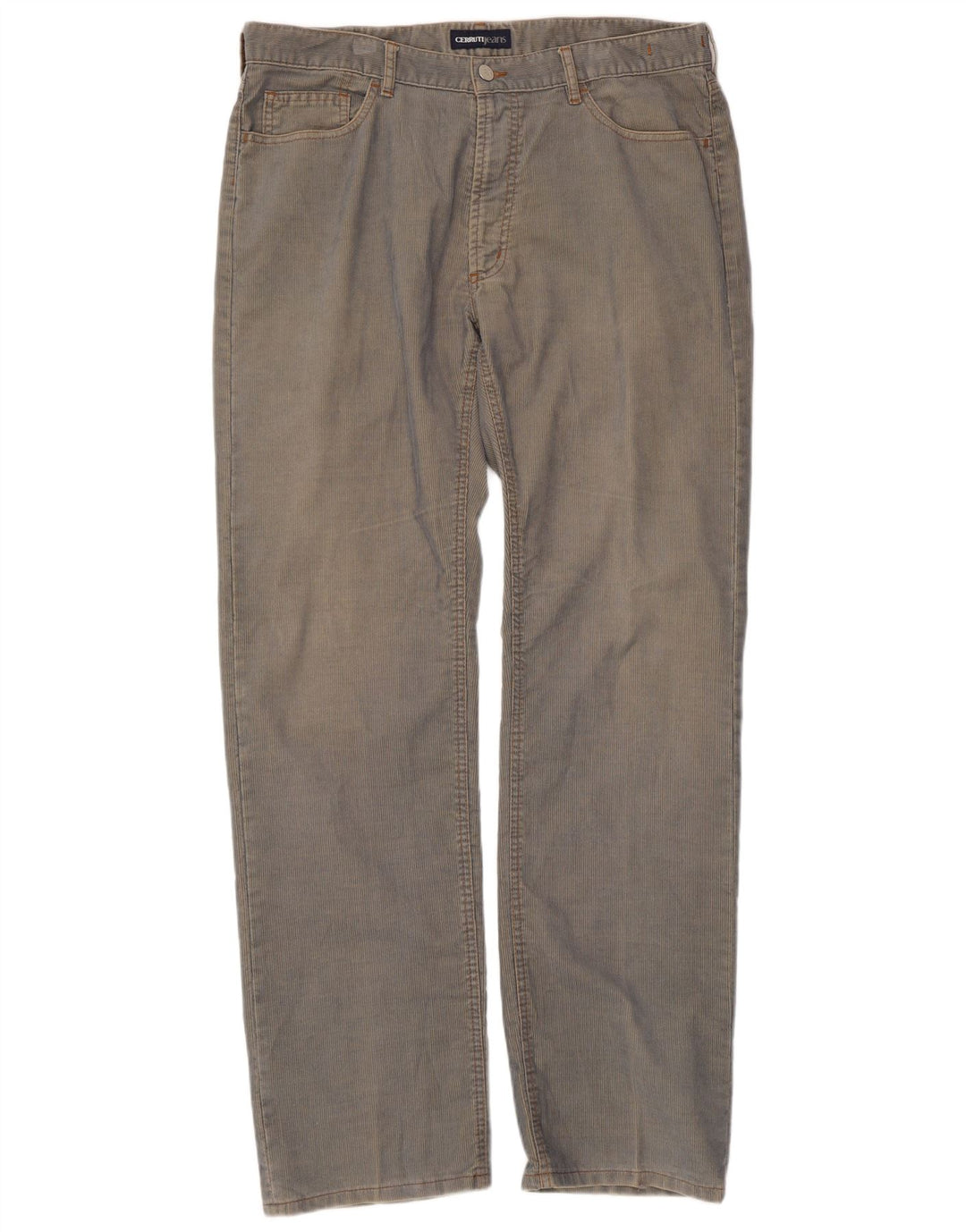 Cerruti Pantalón Recto De Pana Para Hombre W38 L34 Poliéster Azul