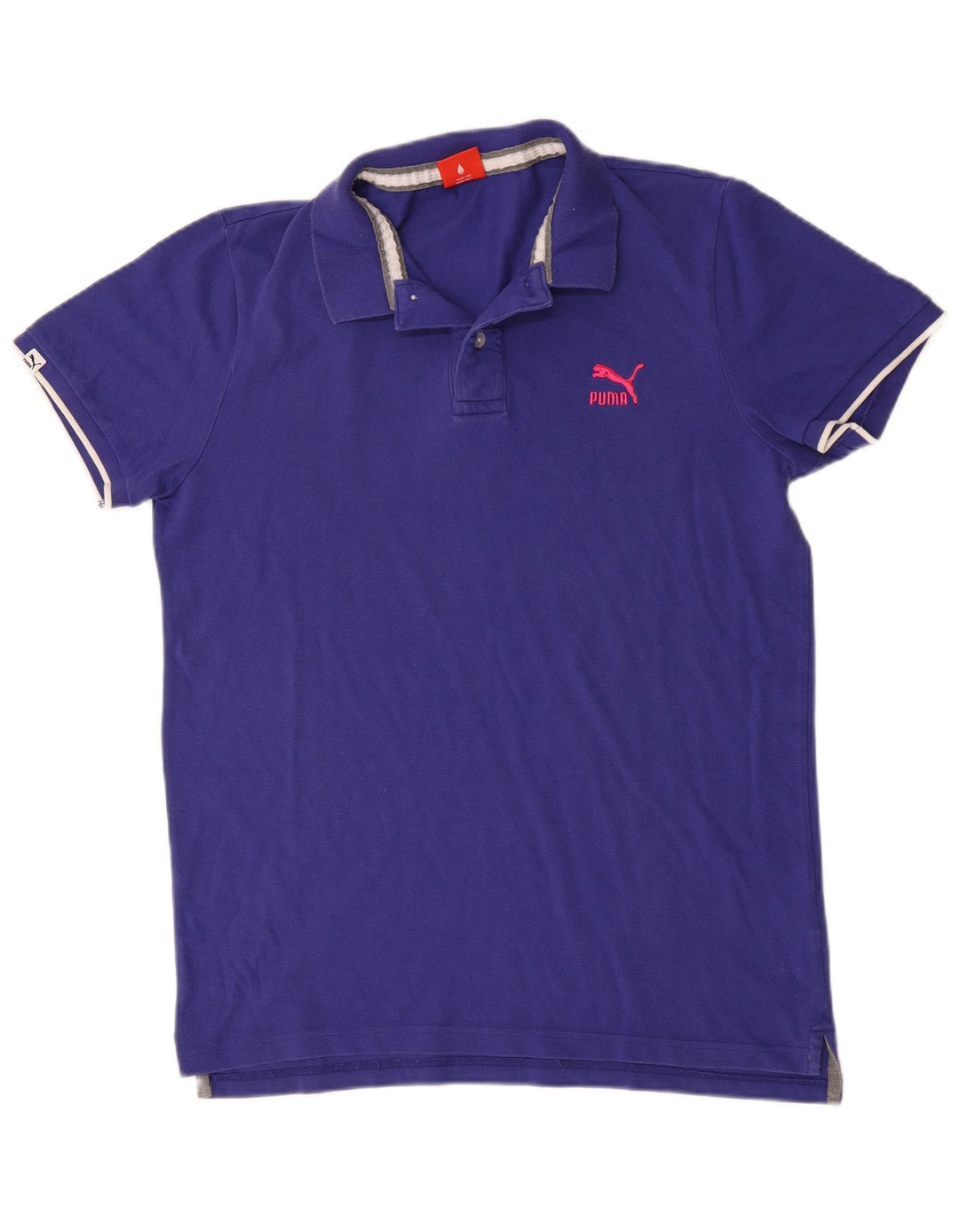 Polo Puma Hombre Algodón Azul Grande