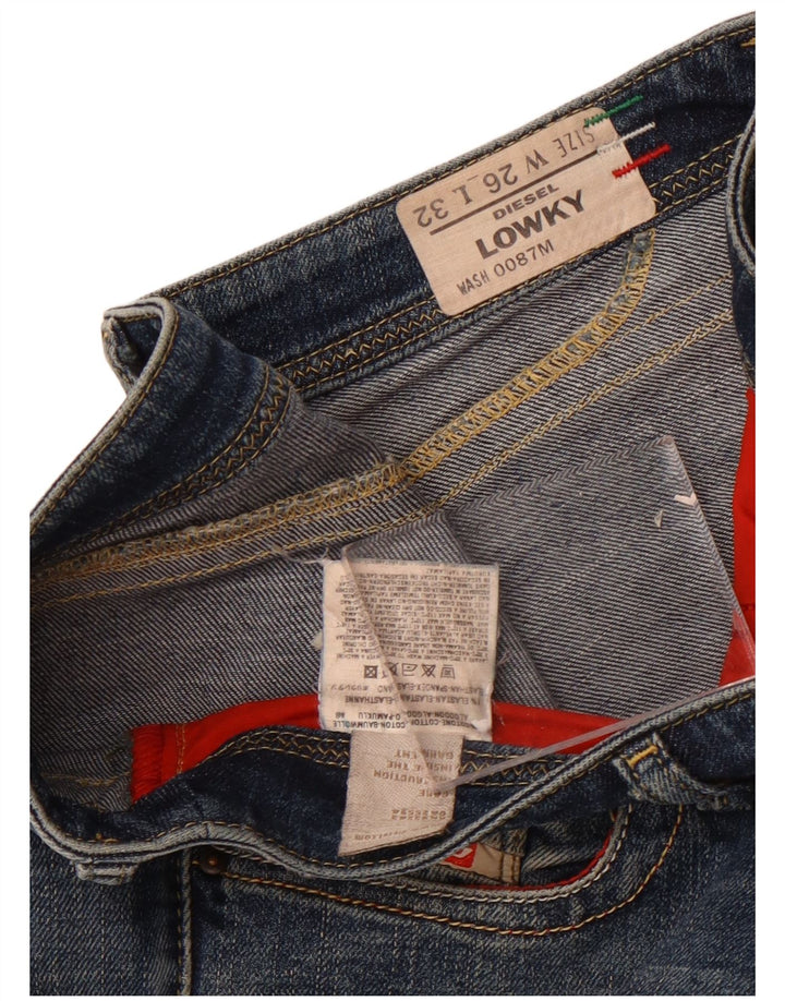 Diesel Mujer Lowky Vaqueros Rectos W26 L32 Azul Marino Algodón