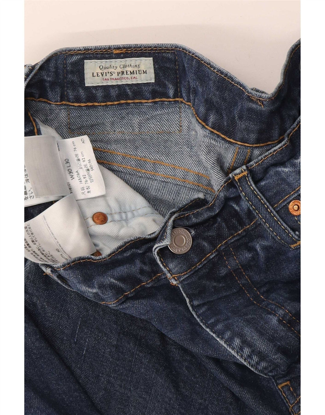 Vaqueros Levi's Hombre Slim W30 L30 Algodón Azul