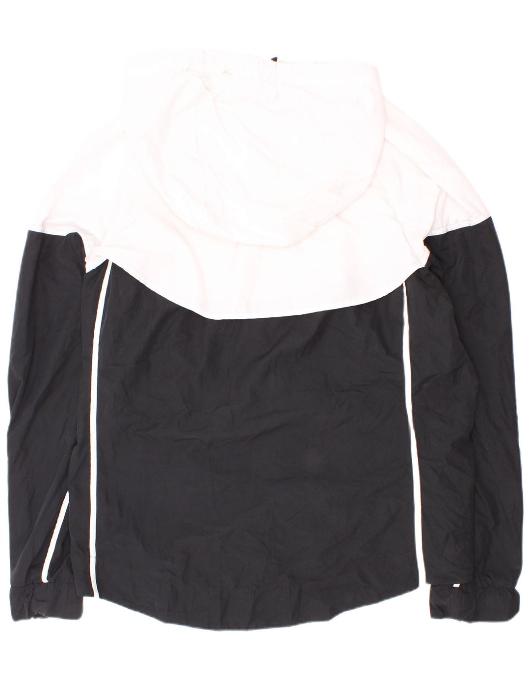 Nike - Chaqueta de chándal con capucha para hombre, color blanco medio, poliéster color block