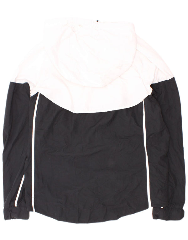 Nike - Chaqueta de chándal con capucha para hombre, color blanco medio, poliéster color block