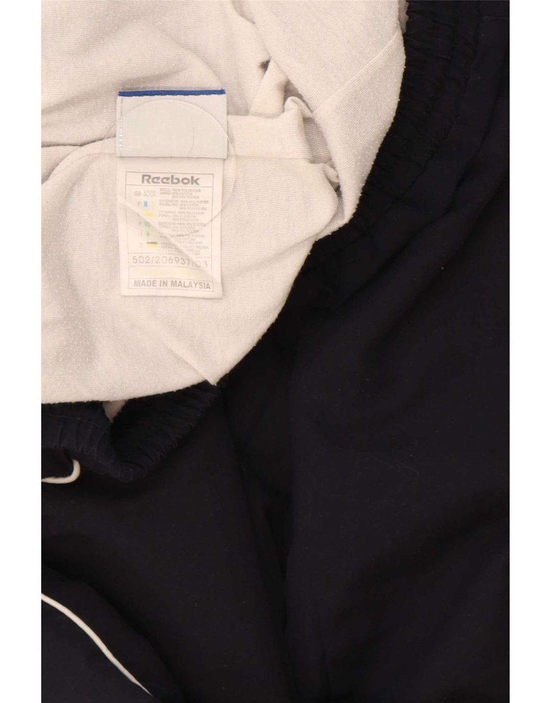Pantalón de Chándal Reebok Hombre XL Azul Marino Poliéster