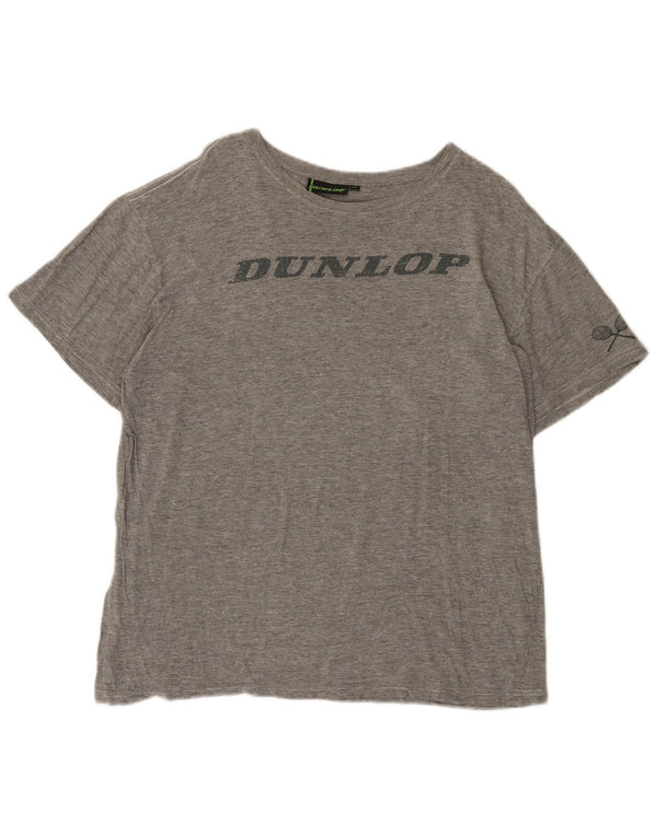 Dunlop Camiseta gráfica para mujer Top UK 20 2XL Gris moteado