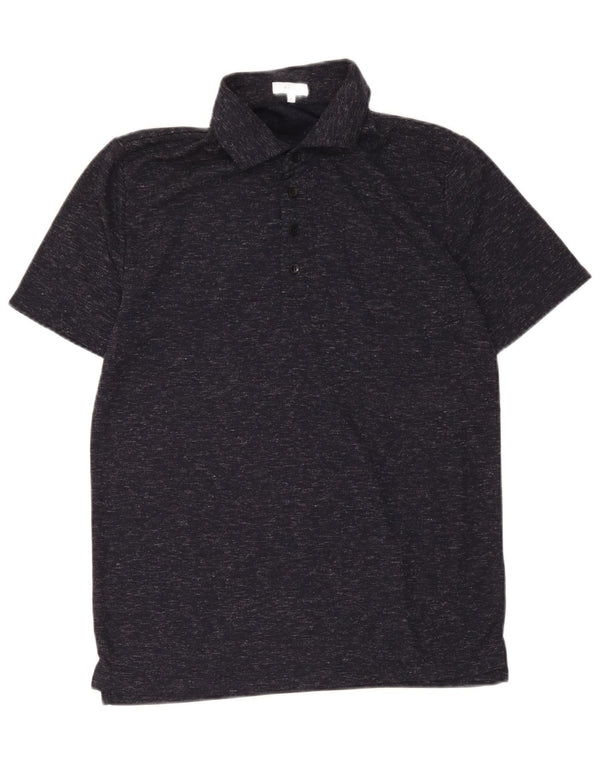 Polo Reiss para hombre Poliéster moteado en azul marino mediano
