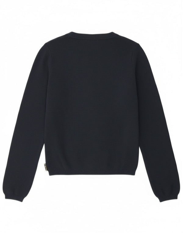 Playlife Suéter tipo cárdigan corto para mujer UK 40 Mediano Azul marino Poliamida