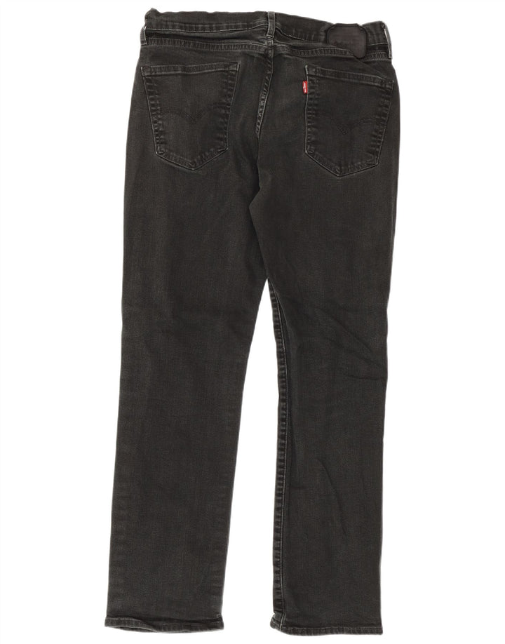 Vaqueros rectos Levi's para hombre W33 L30 Algodón negro