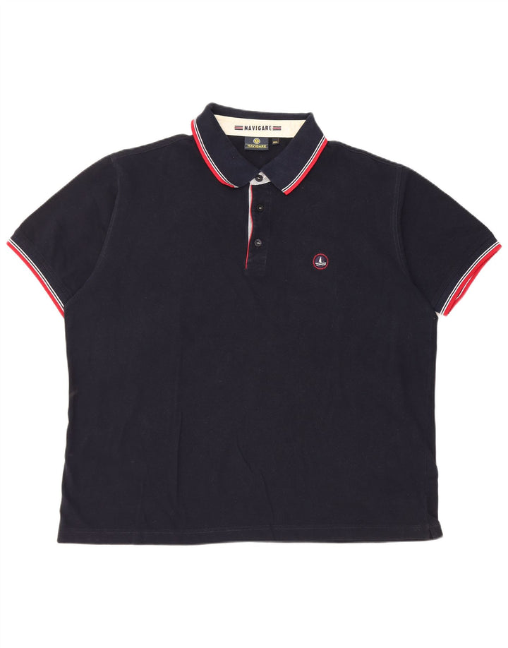 NAVIGARE Polo Hombre 3XL Azul Marino Algodón