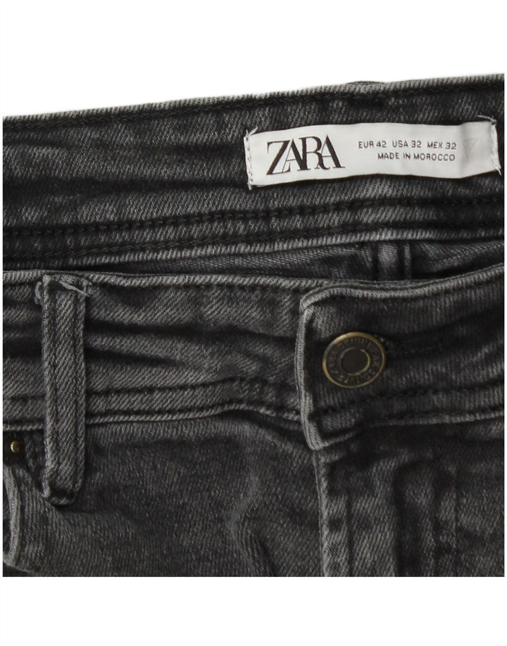 Zara Vaqueros cónicos para hombre EU 42 Medium W32 L30 Gris