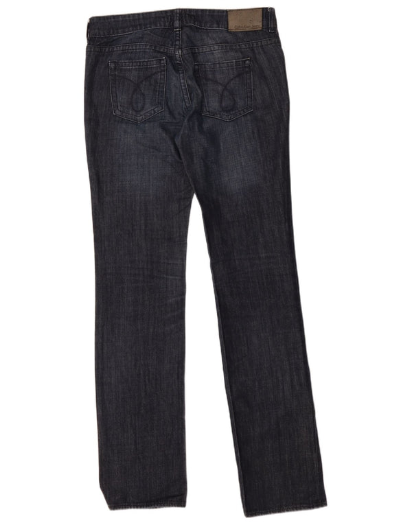 Vaqueros ajustados para mujer Calvin Klein W28 L34 Algodón azul marino
