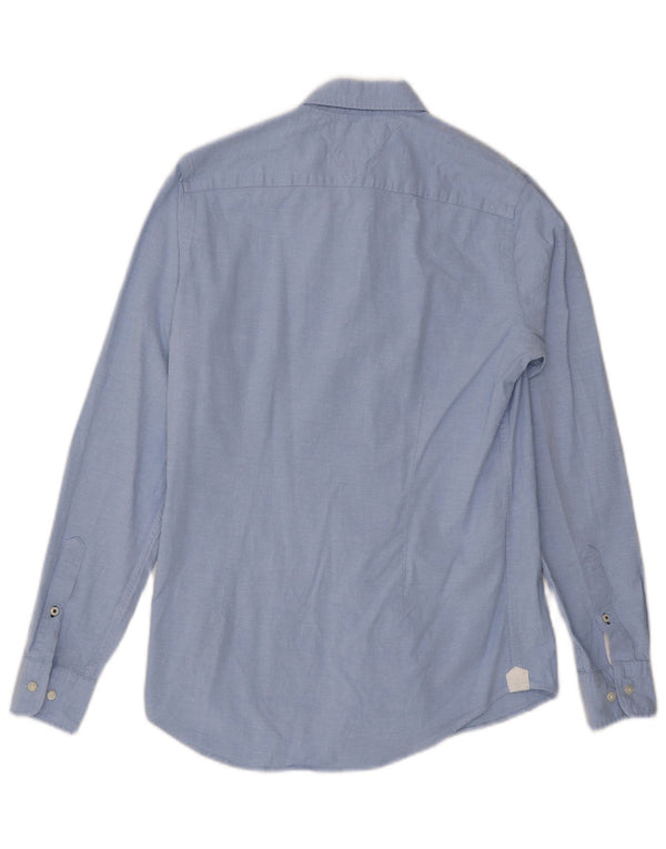 Camisa Tommy Hilfiger Hombre Slim Fit Algodón Azul Pequeño