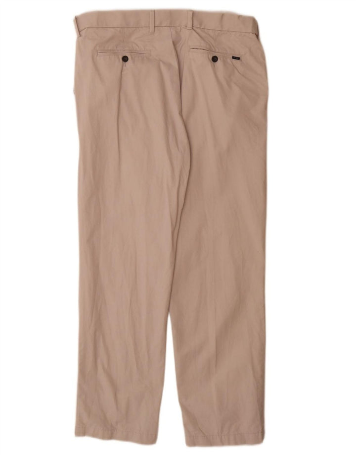 Marks & Spencer Pantalones de traje de corte regular para hombre W36 L31 Algodón gris