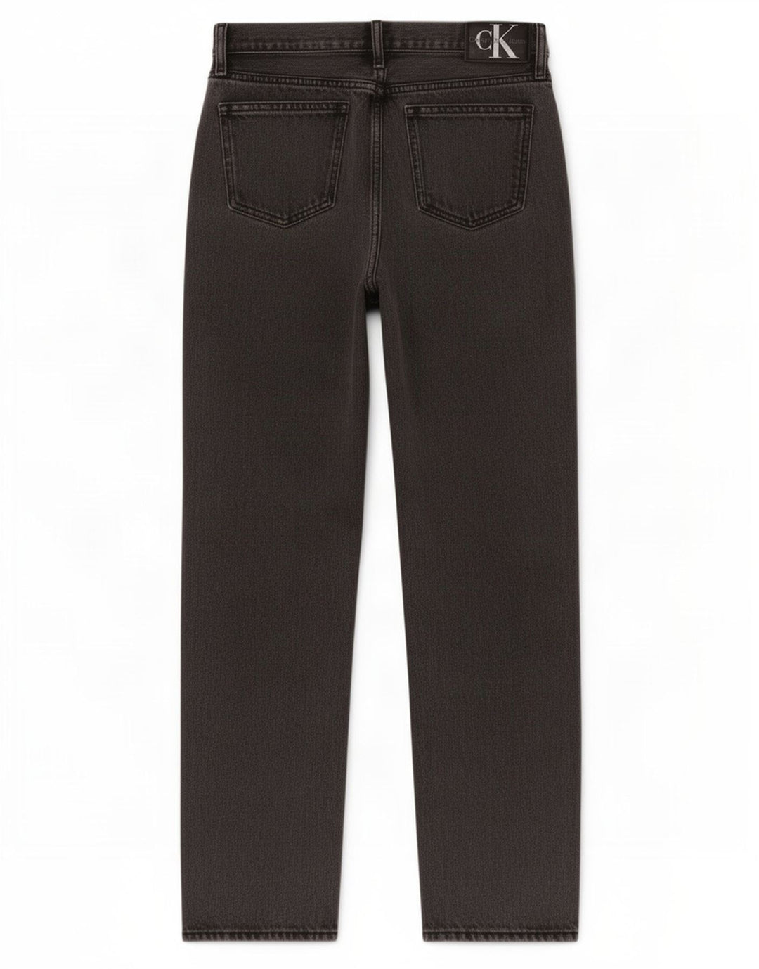 Vaqueros rectos Calvin Klein para mujer W27 L30 Gris