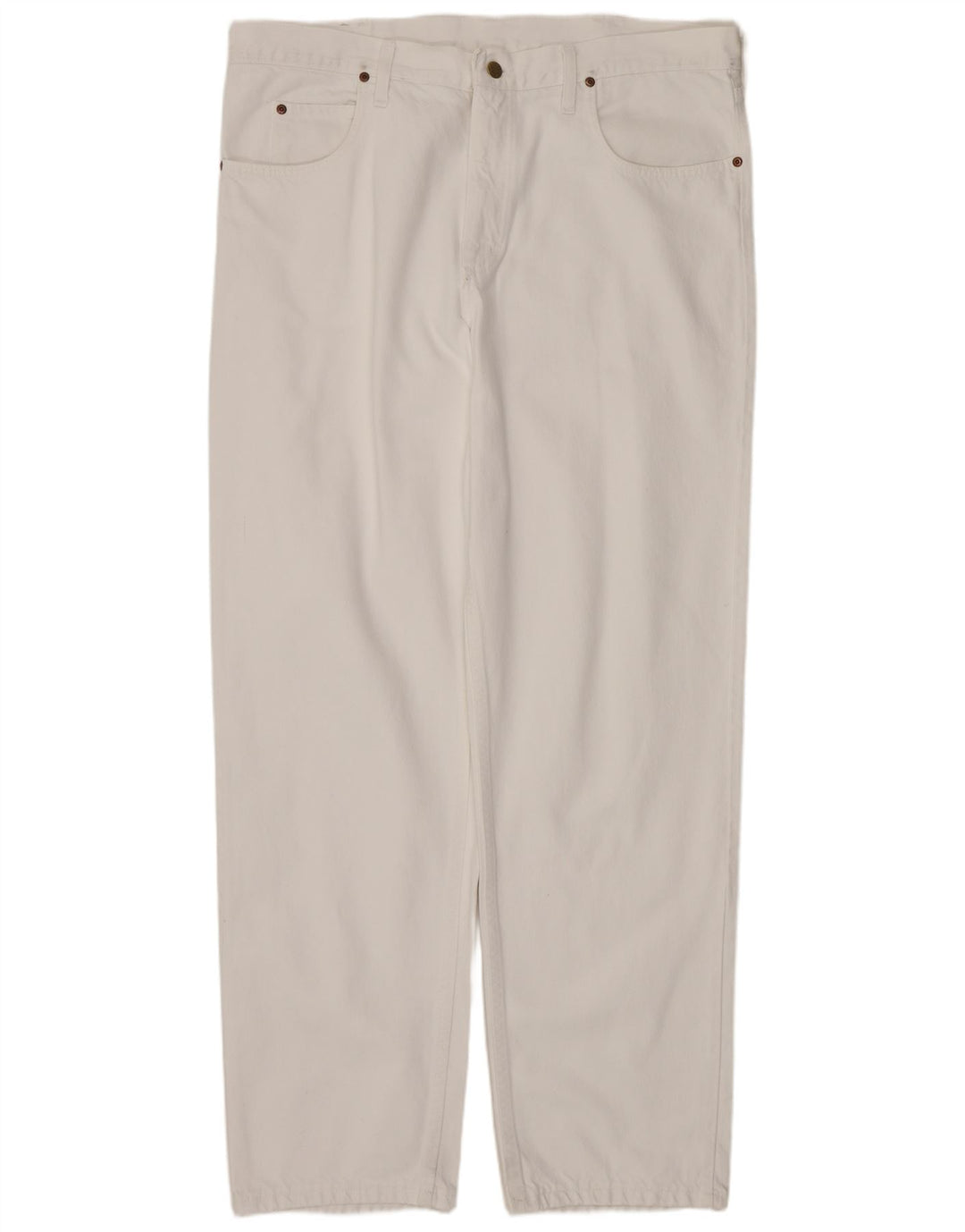 LEE Vaqueros rectos Kansas para hombre W40 L34 Algodón blanco