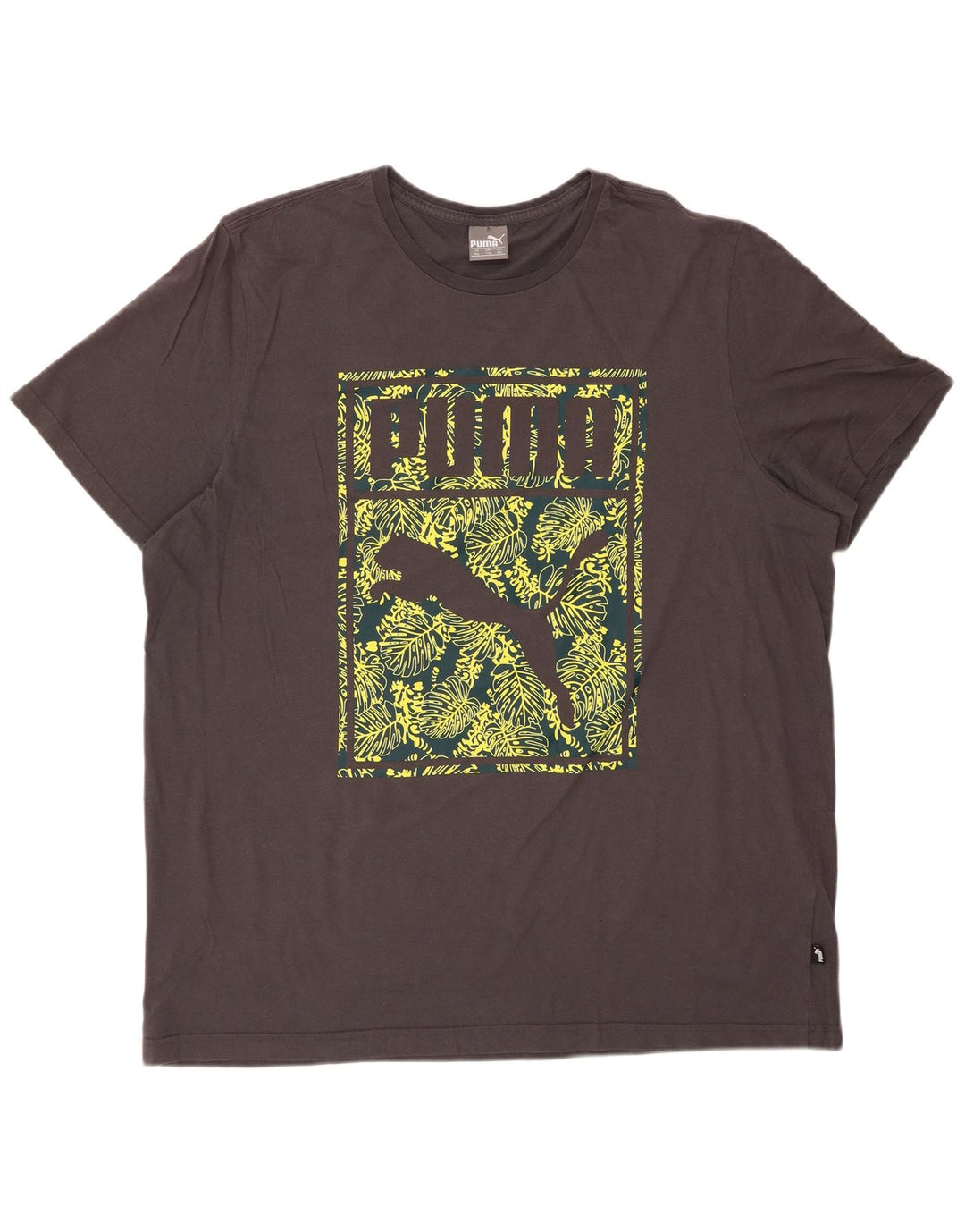 PUMA Camiseta gráfica para hombre Top 2XL Gris