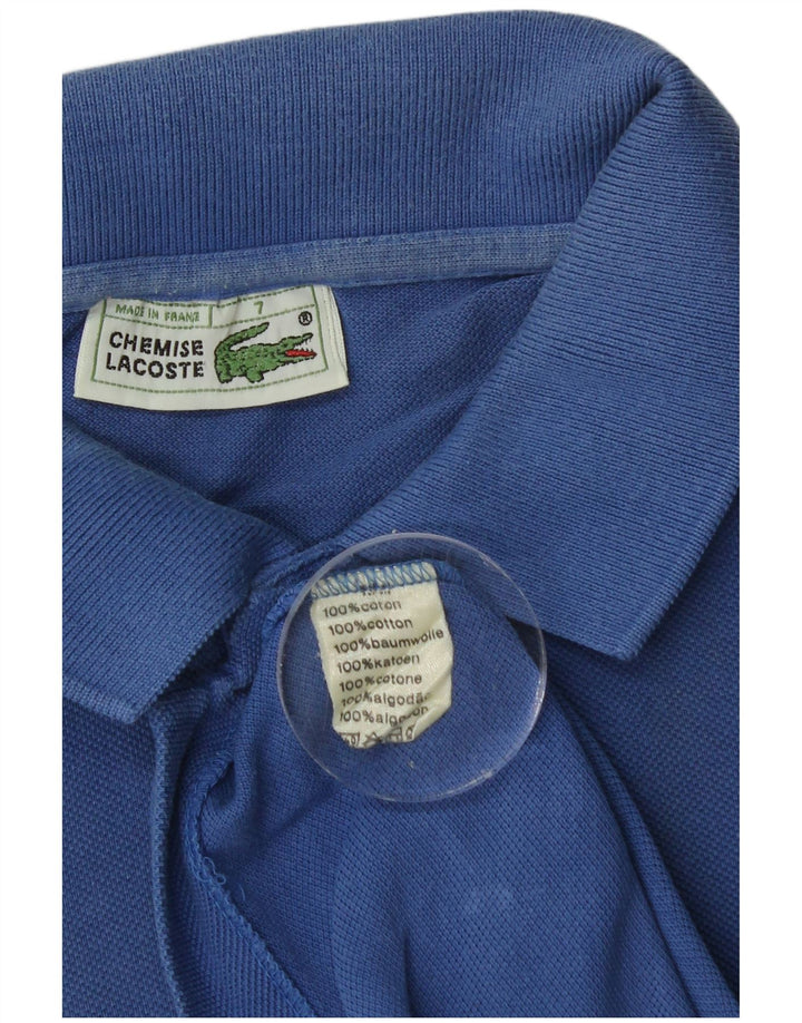LACOSTE Polo para hombre Talla 7 2XL Algodón azul