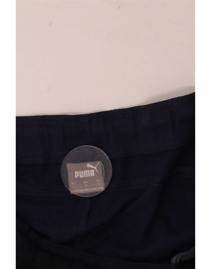 Puma - Pantalones cortos deportivos para hombre, talla grande, azul marino