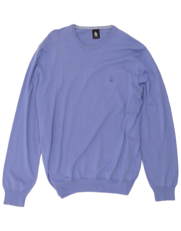 Marina Yachting Jersey para Mujer con Cuello Barco UK 20 2XL Algodón Azul