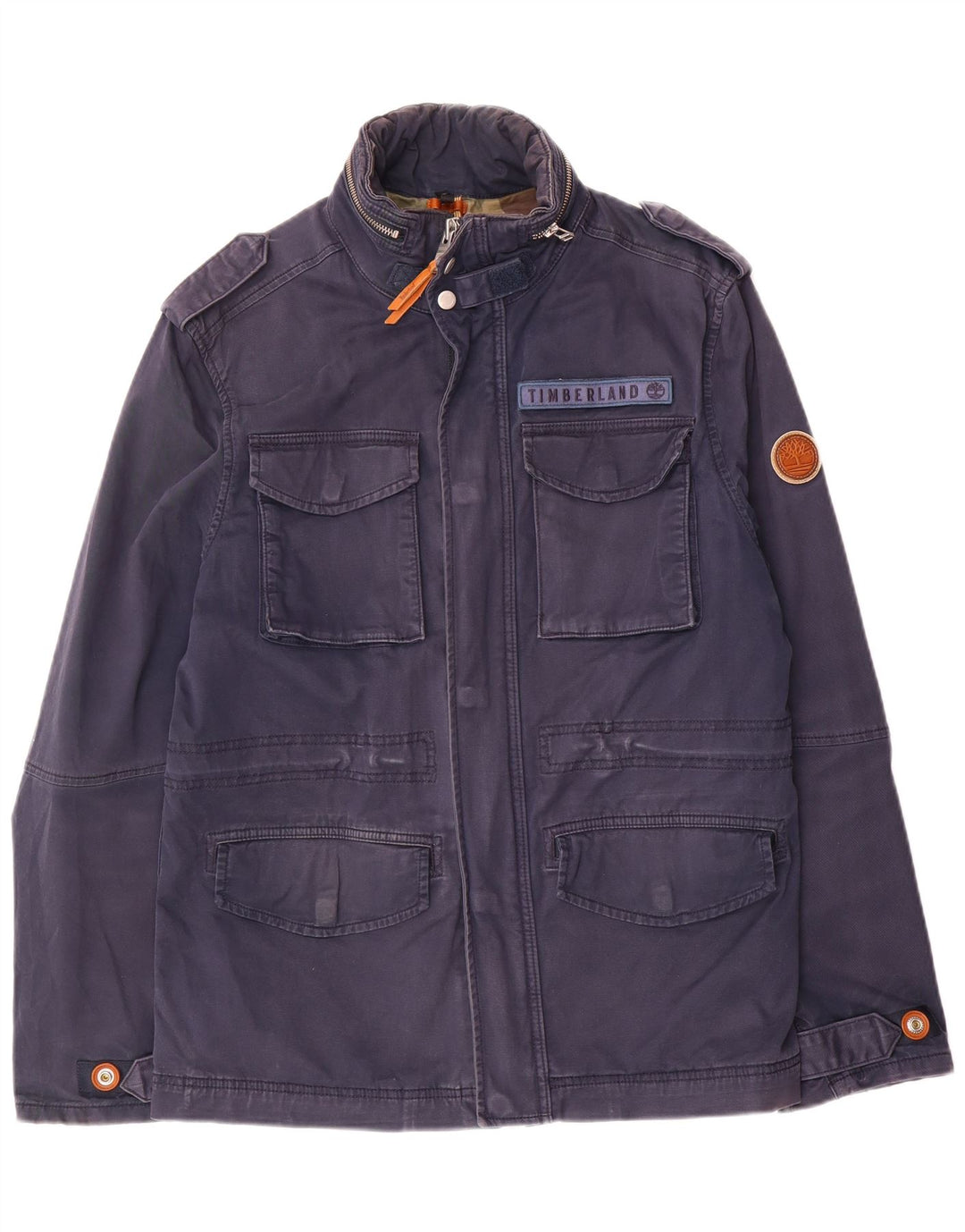 Timberland Chaqueta militar para hombre UK 38 Medium Azul marino Algodón