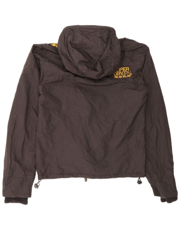 Superdry Chaqueta cortavientos con estampado Windcheater para hombre, talla 36, color negro