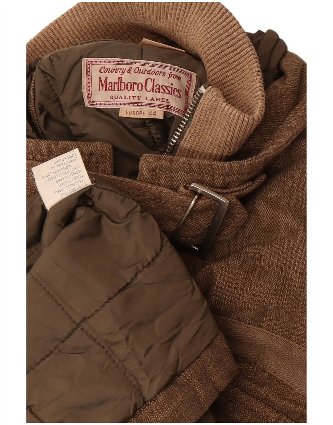 Marlboro Classics Chaqueta utilitaria para mujer EU 44 XL Algodón en espiga marrón