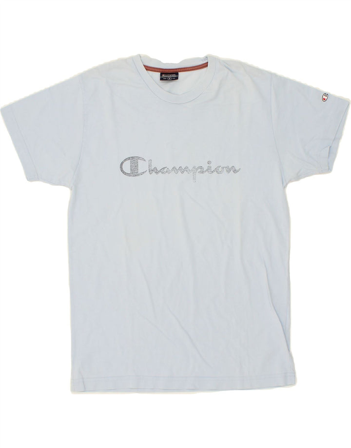 CHAMPION Mens Graphic T-Shirt Top Small Blue Vintage Champion and Second-Hand Champion from Messina Hembry 