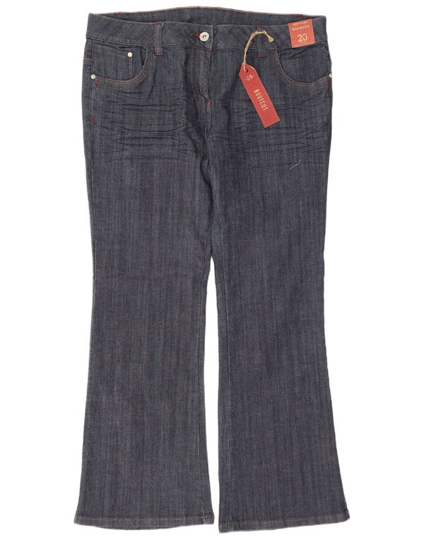 Dorothy Perkins Vaqueros Bootcut para Mujer UK 20 2XL W40 L31 Azul Marino Algodón