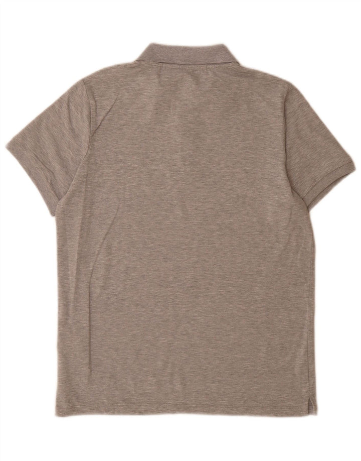 Karl Lagerfeld Polo gráfico para hombre de algodón moteado gris medio