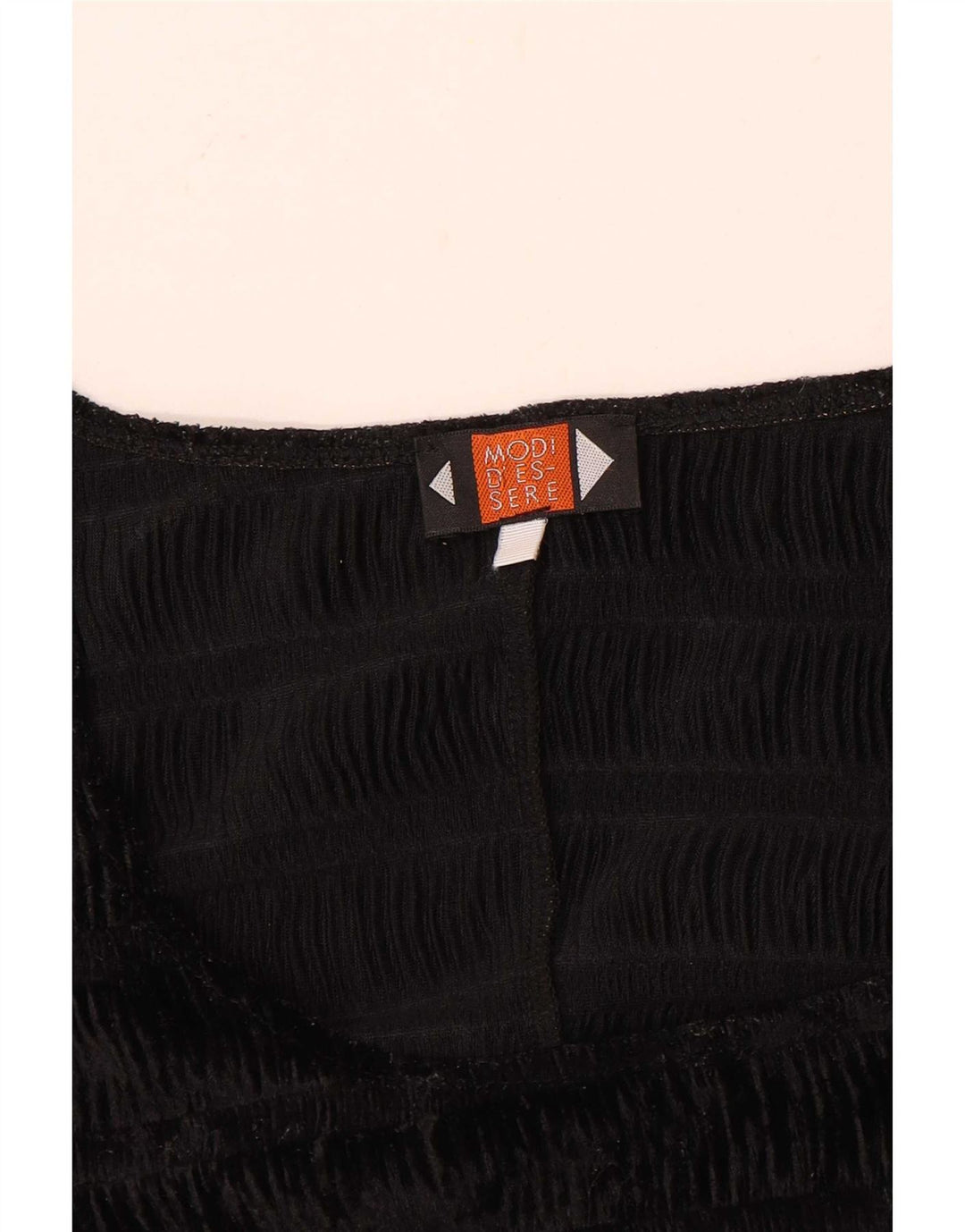 Vintage mujer blusa Top Reino Unido 10 pequeño negro