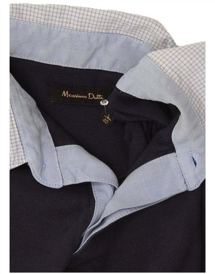 Polo Massimo Dutti Hombre Azul Marino Grande