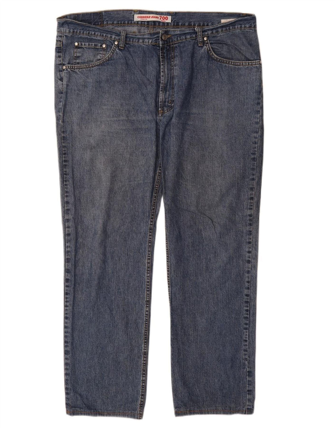 Carrera Jeans Rectos Para Hombre W42 L31 Algodón Azul