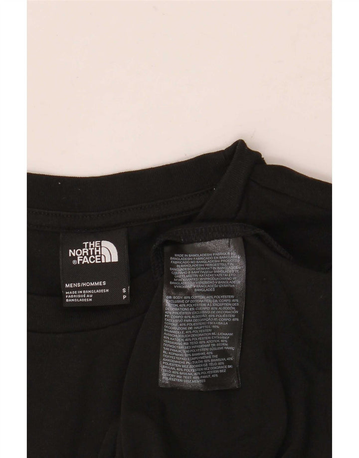 The North Face - Camiseta para hombre, talla pequeña, algodón negro
