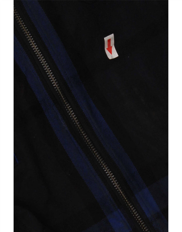 G-Star Chaqueta utilitaria para hombre UK 40 Large Azul marino Cuadros Algodón
