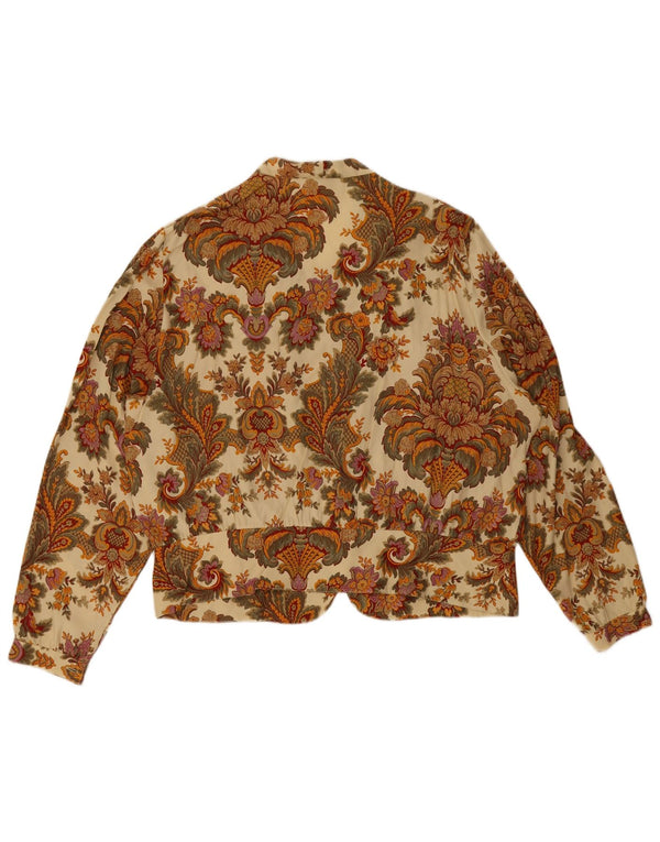 Blusa Camisa Mujer Lorena IT 54 2XL Beige Paisley