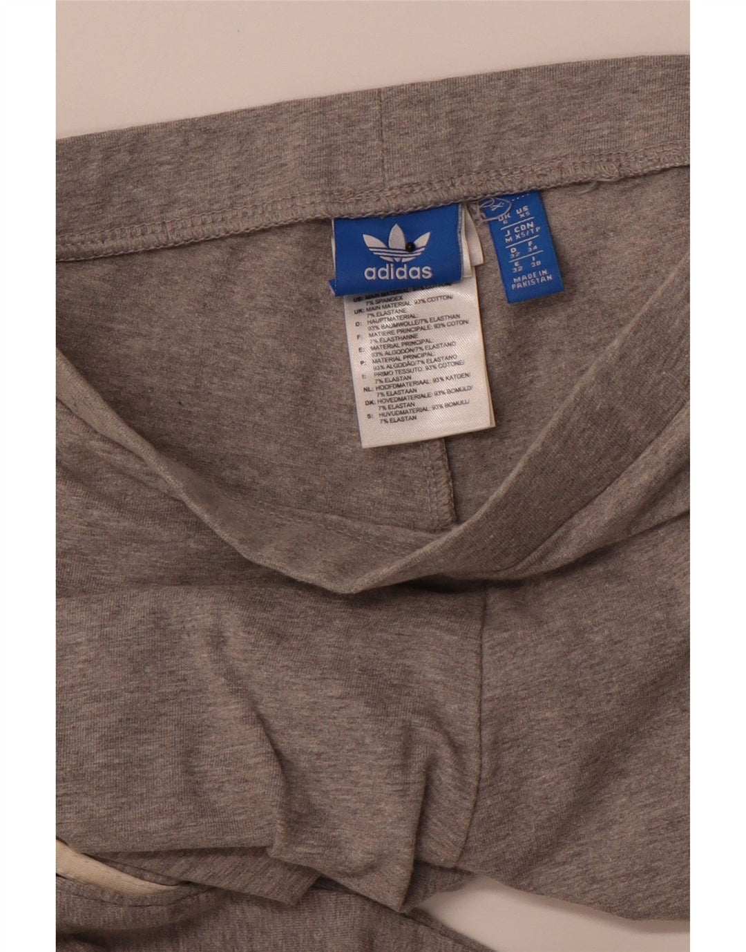 Leggings ADIDAS para mujer UK 6 XS Algodón gris