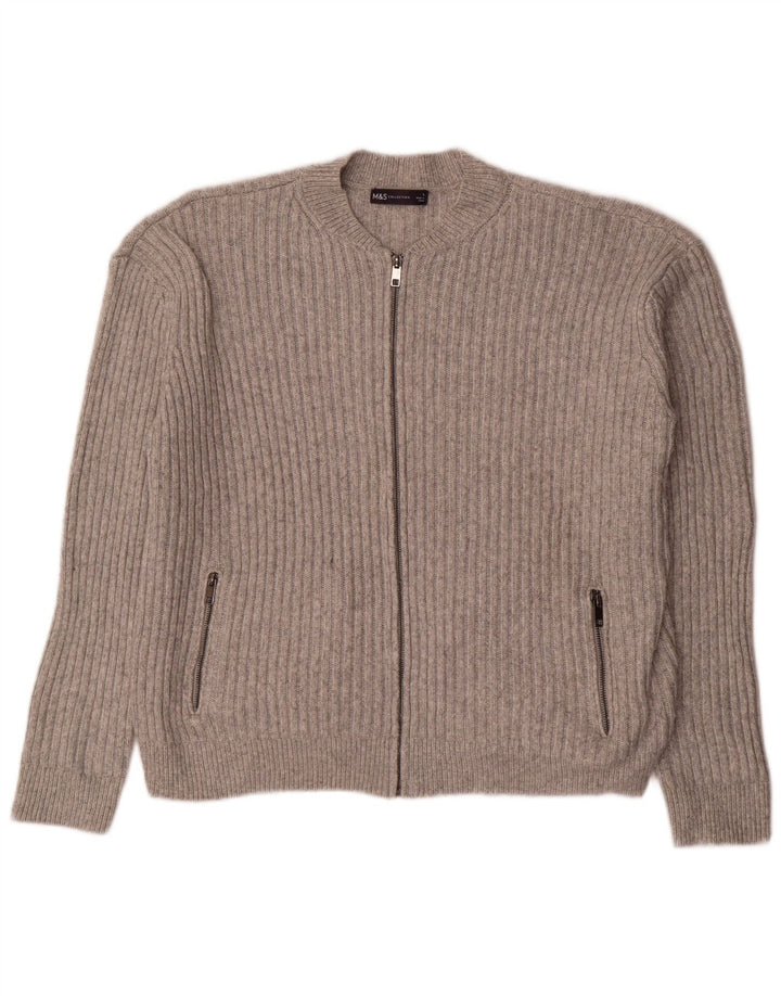 Marks & Spencer Suéter tipo cárdigan corto extragrande para mujer Reino Unido 46 Gris grande