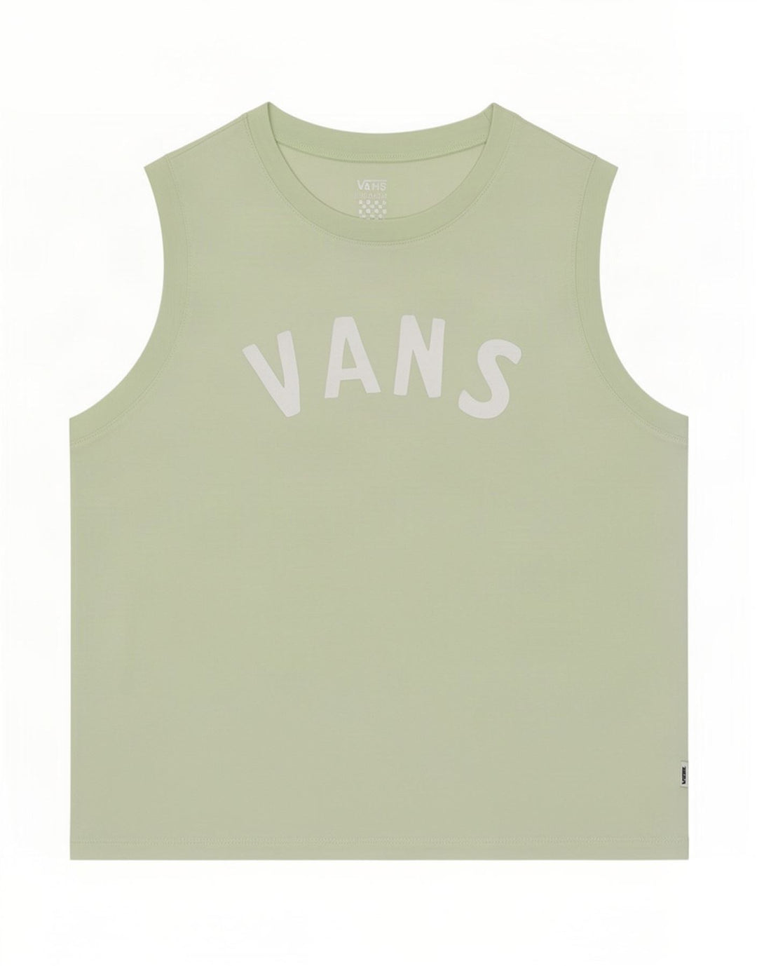Vans Mujer Gráfico Chaleco Top UK 12 Verde Medio