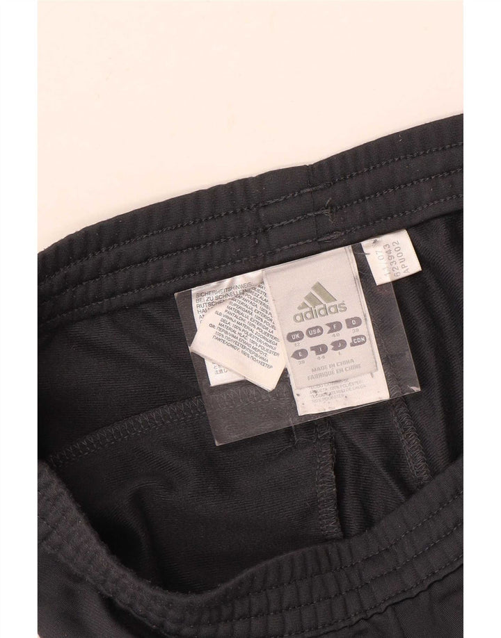 Adidas Pantalones de chándal para mujer UK 12 Medium Negro Poliéster