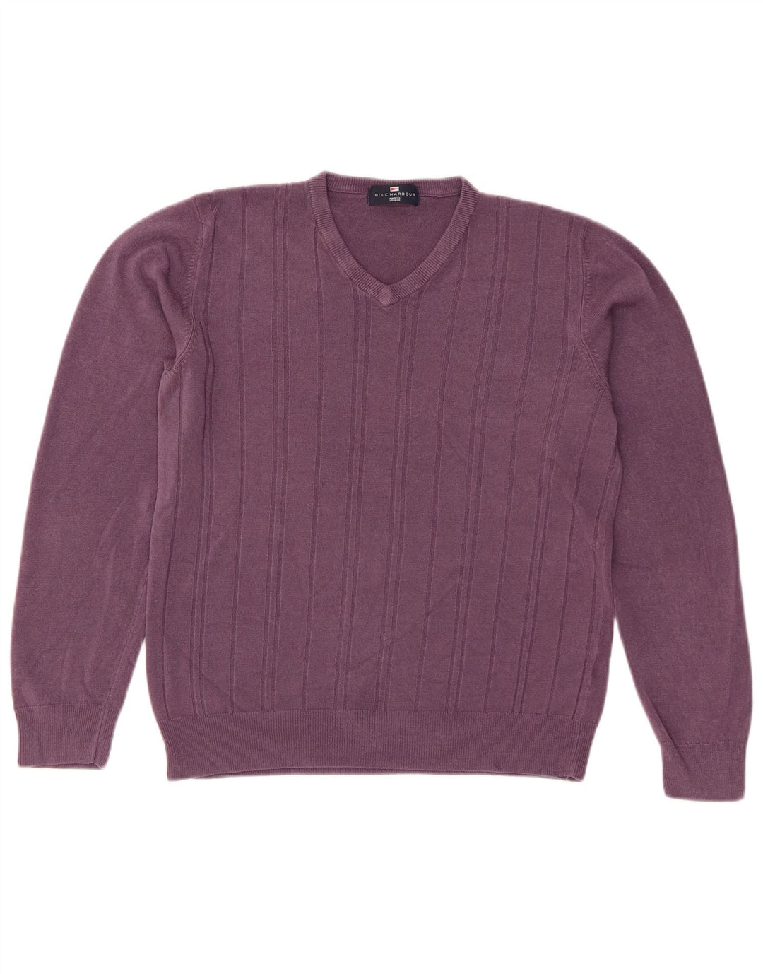 Marks & Spencer Suéter con Cuello en V para Mujer UK 44 Medio Púrpura