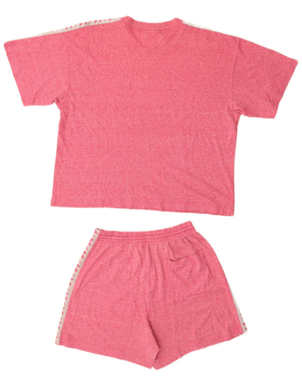 DIADORA Conjunto de 2 piezas con gráfico extragrande para mujer UK 10 Small Red Cotton