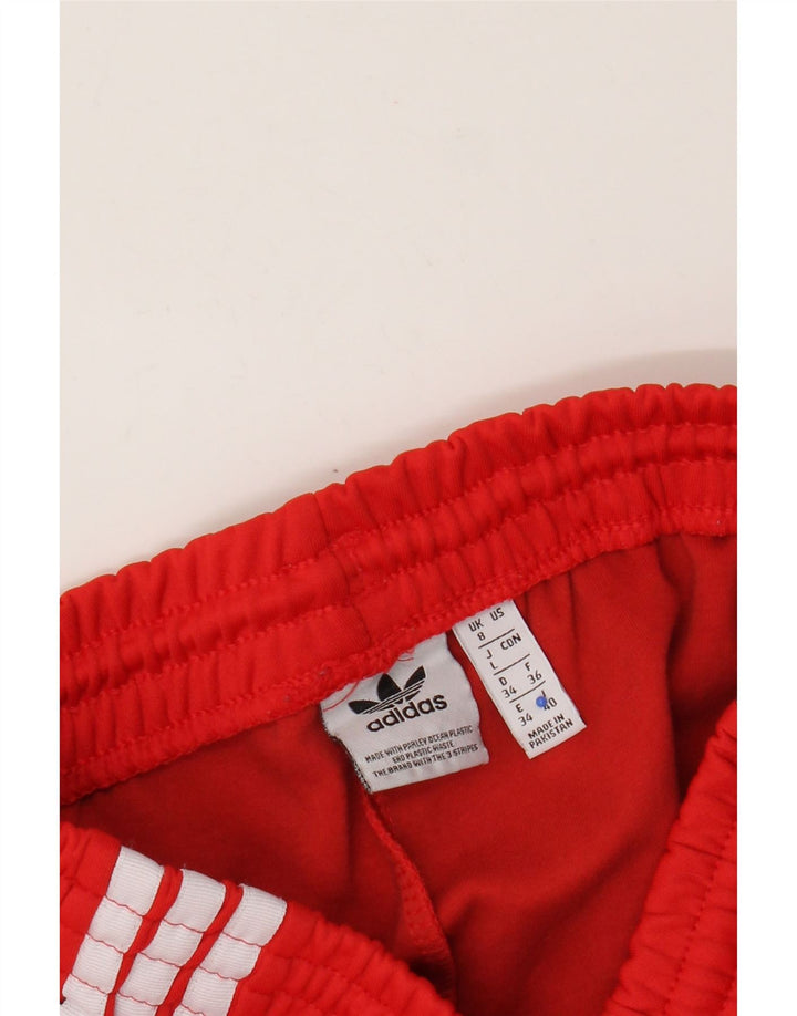 Adidas - Pantalones de chándal para mujer, talla 8, color rojo