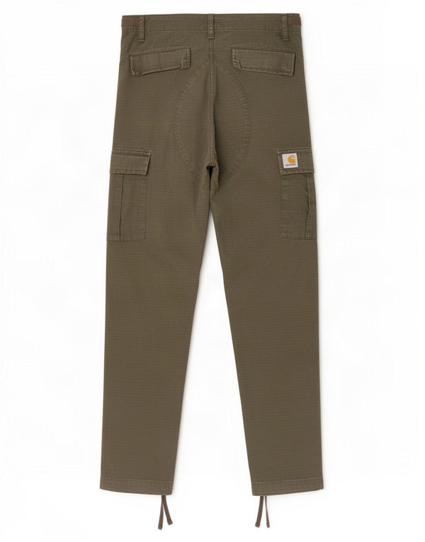 Carhartt Mens Slim Cargo Pantalones W28 L30 Algodón Caqui
