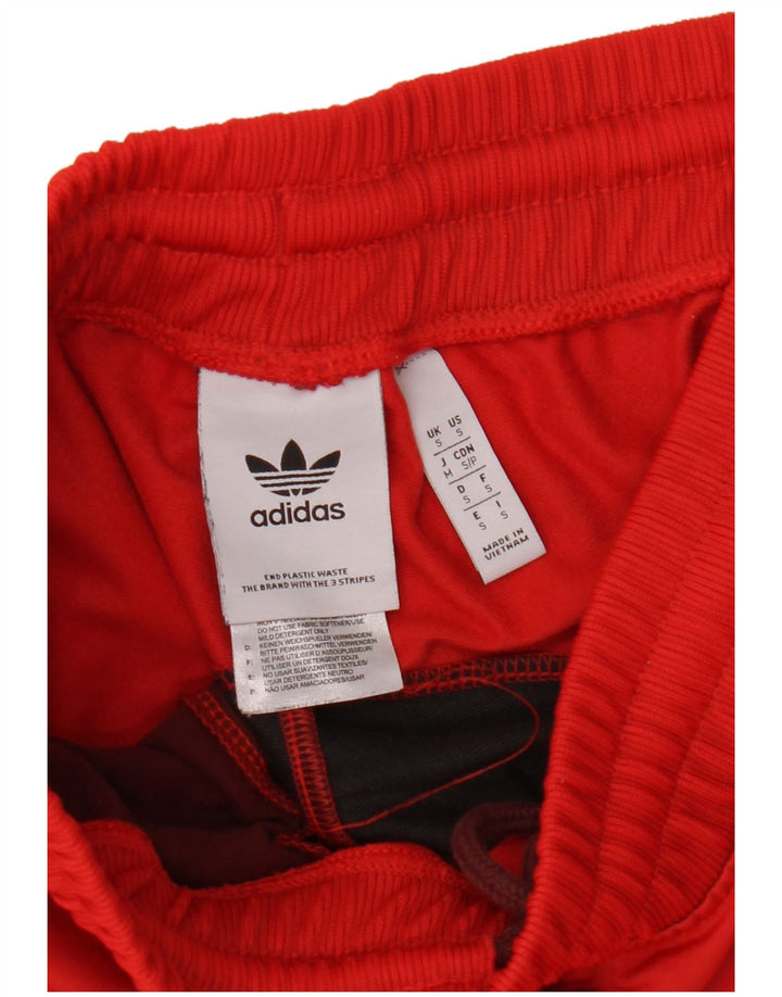 Adidas Hombre Pantalones De Chándal Pequeño Rojo Colorblock Poliéster