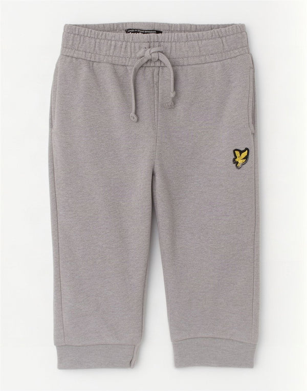 Lyle & Scott Pantalones de chándal para bebé niño de 12 a 18 meses, algodón gris